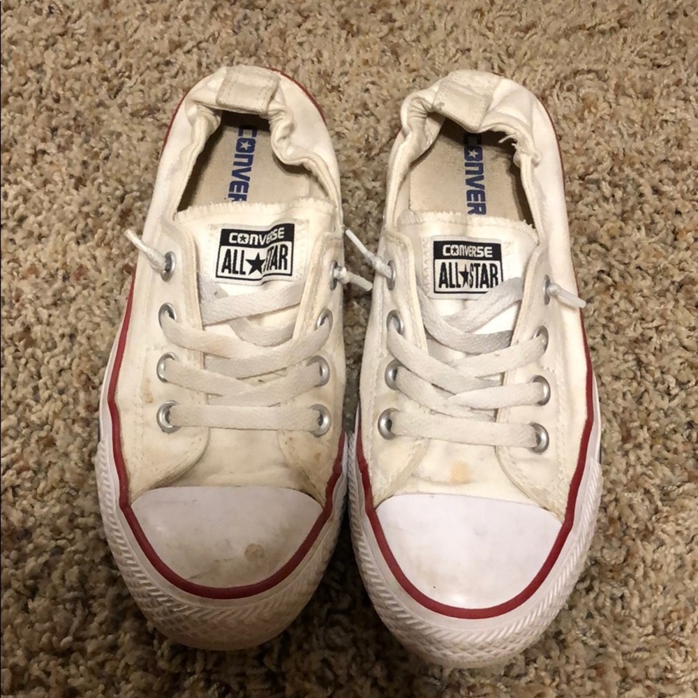 White slip on converse